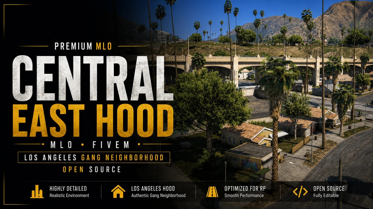 Central East Hood MLO FiveM | Los Angeles Gang Neighborhood | Open Source